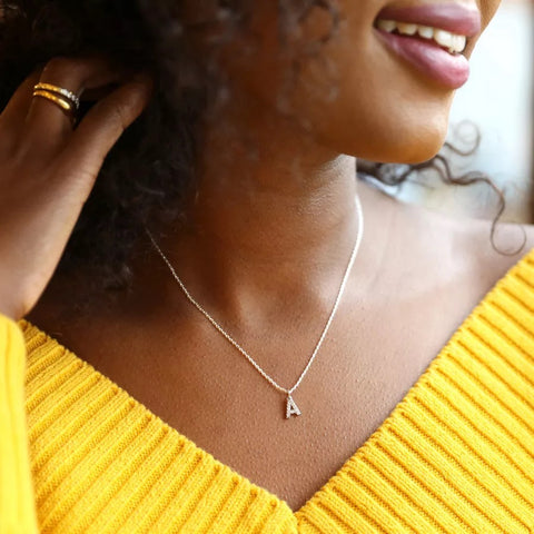 Dainty Initial Necklace