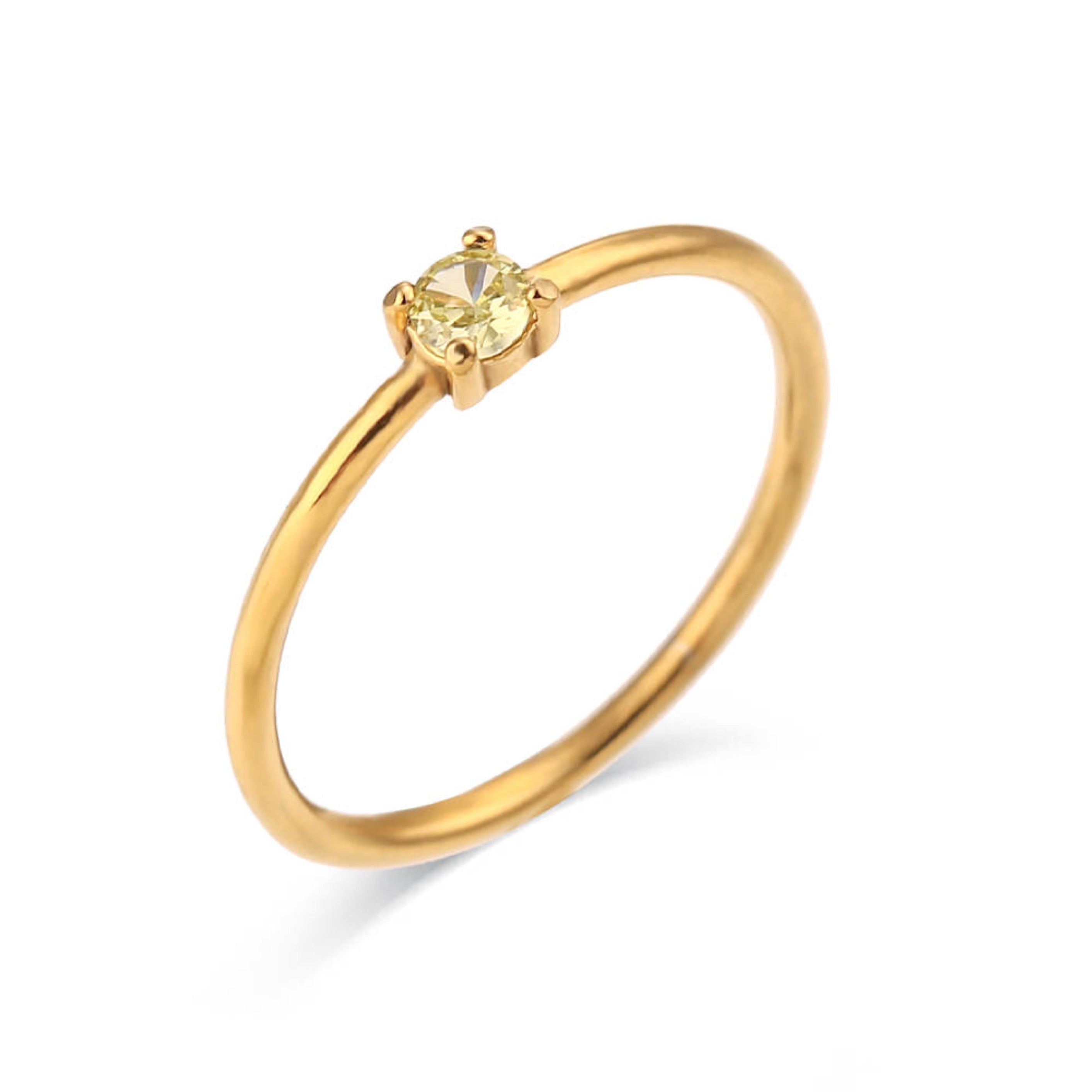 Dainty Birthstone Ring