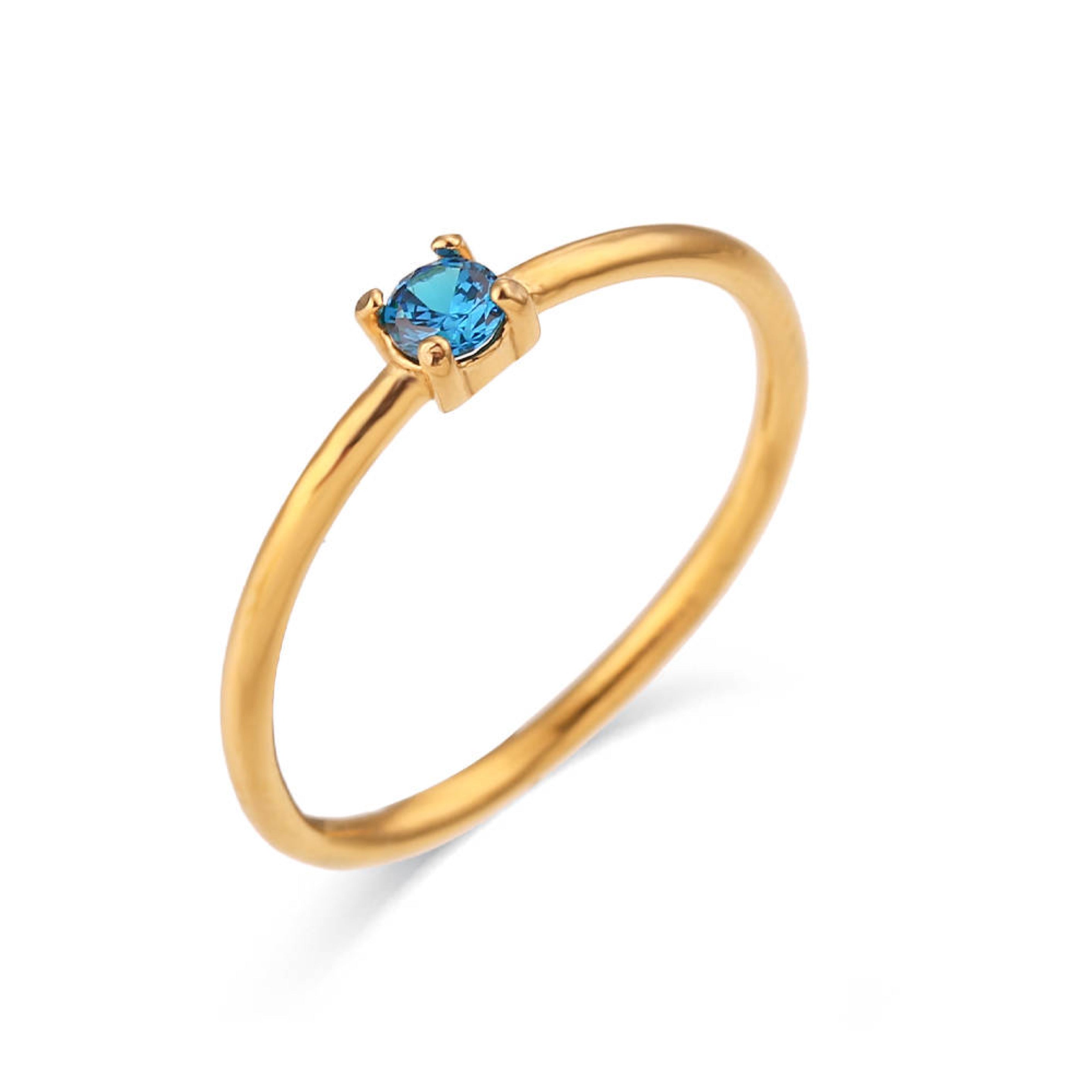 Dainty Birthstone Ring