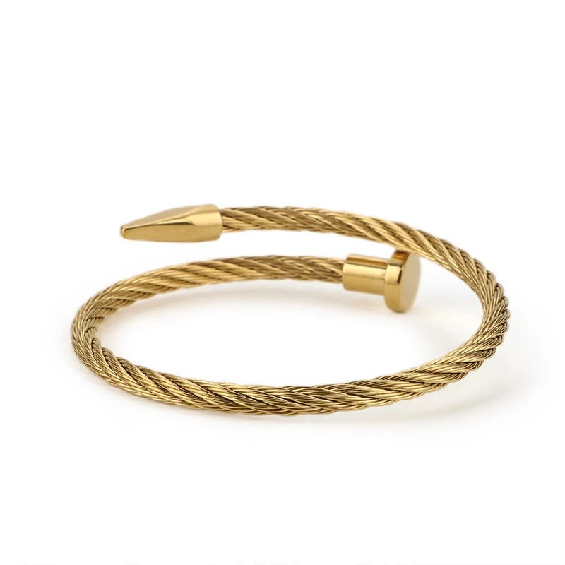 18k Gold Plating Stainless Steel Isaiah Men's Bracelet