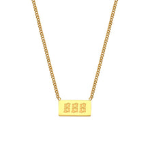 Angel Number Bar Necklace