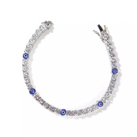 Icy Evil Eye Bracelet