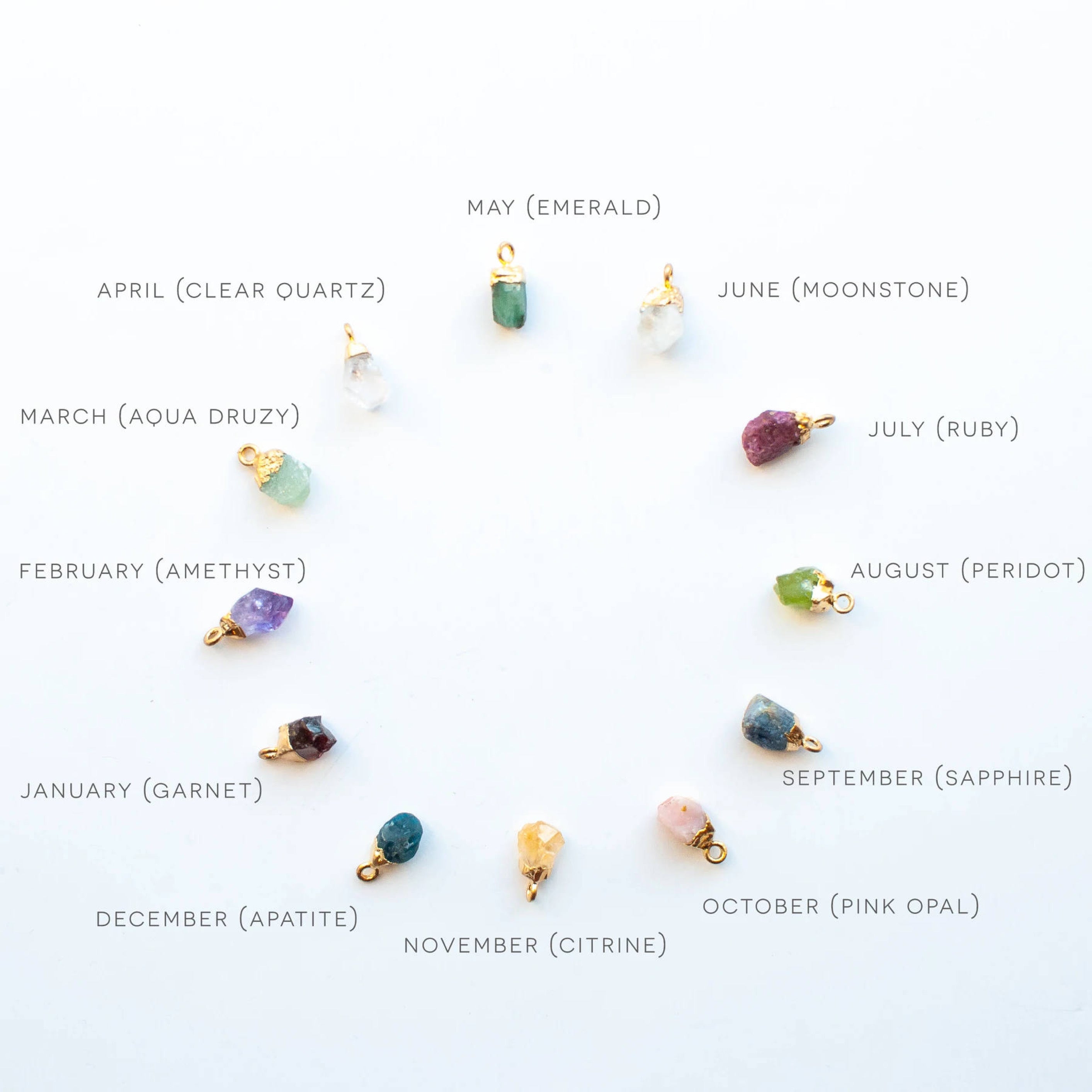 Crystal Birthstone Necklace