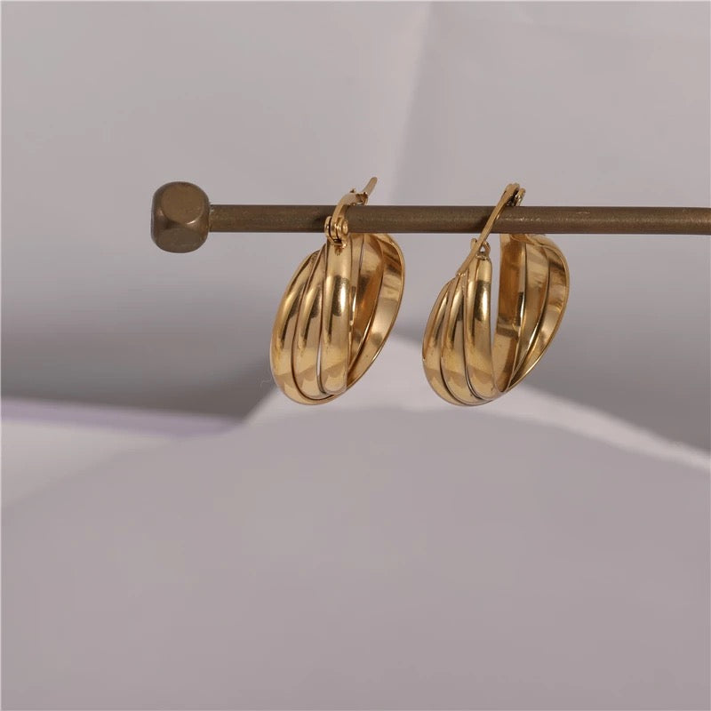 Chunky Hoop Earrings - Gold | Boden US