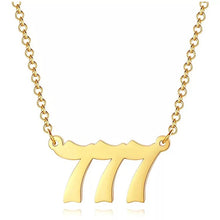 18k Gold Plating Angel Number Stainless Steel Chain Necklace