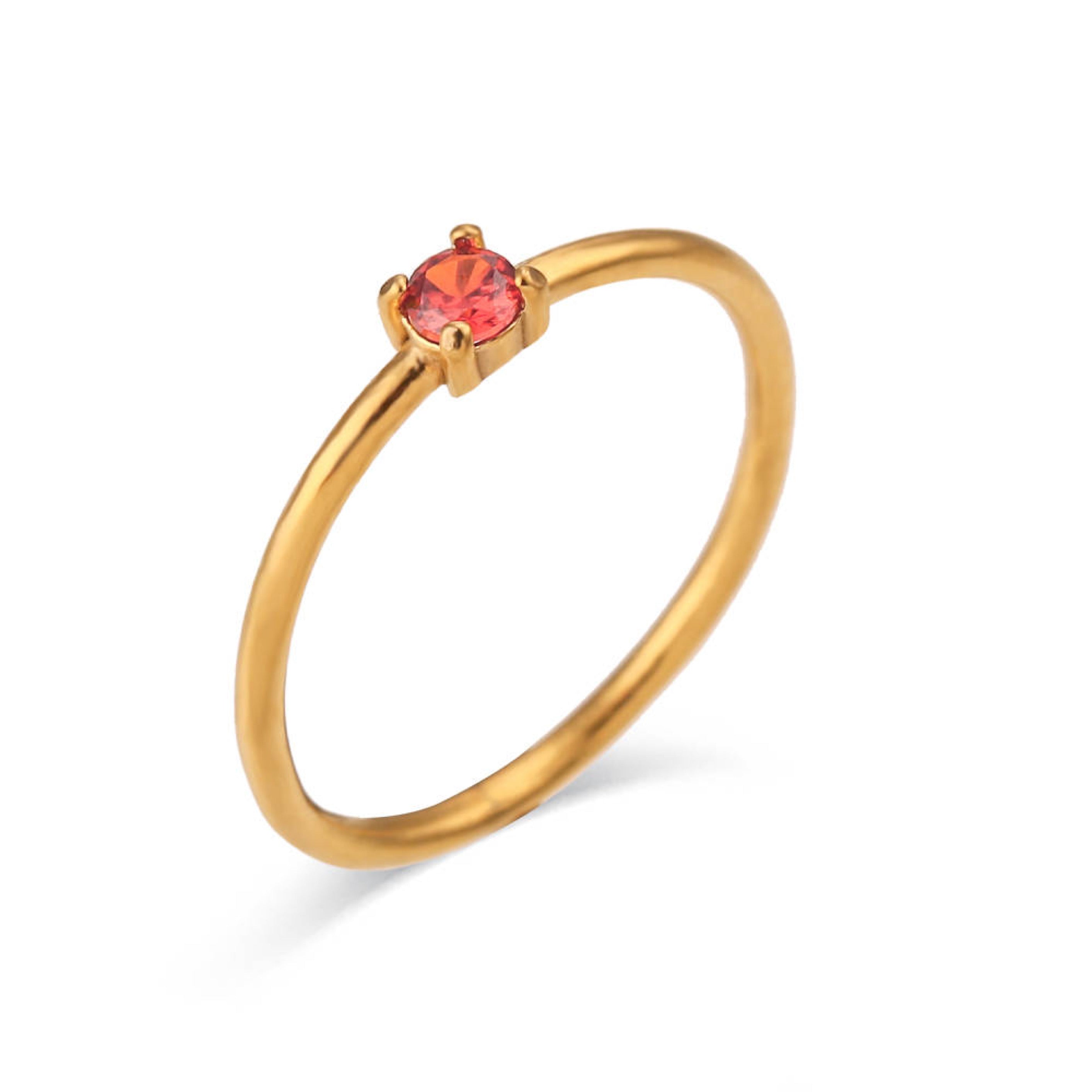 Dainty Birthstone Ring
