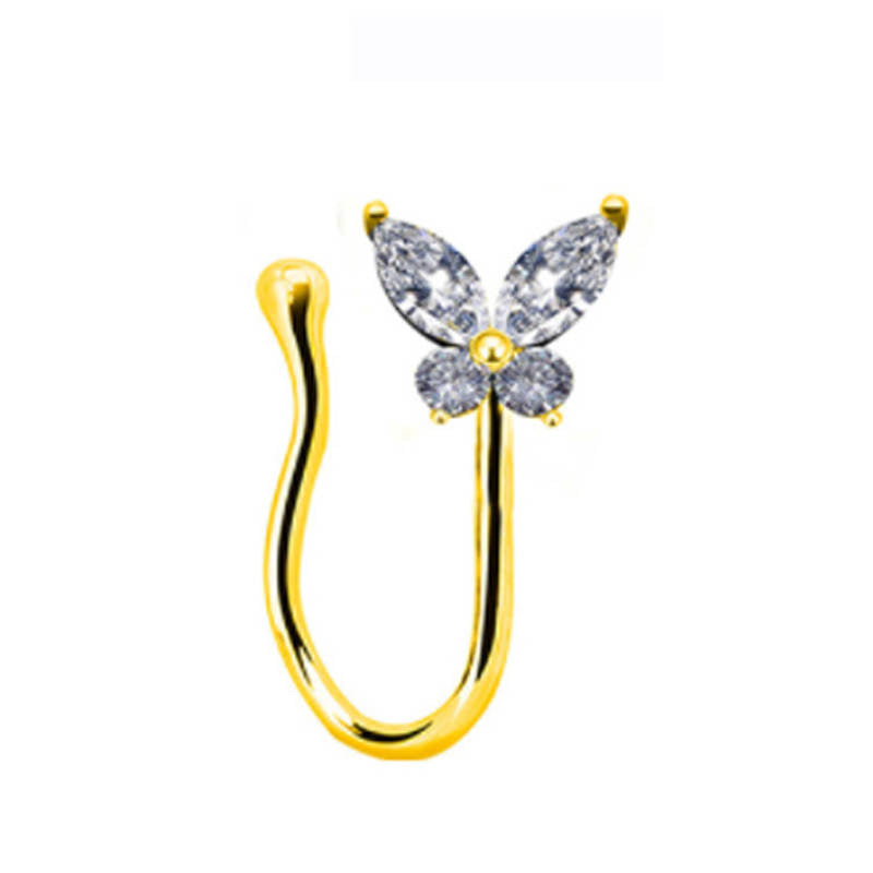 Icy Butterfly Nose Clip