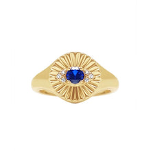 Signet Evil Eye Ring