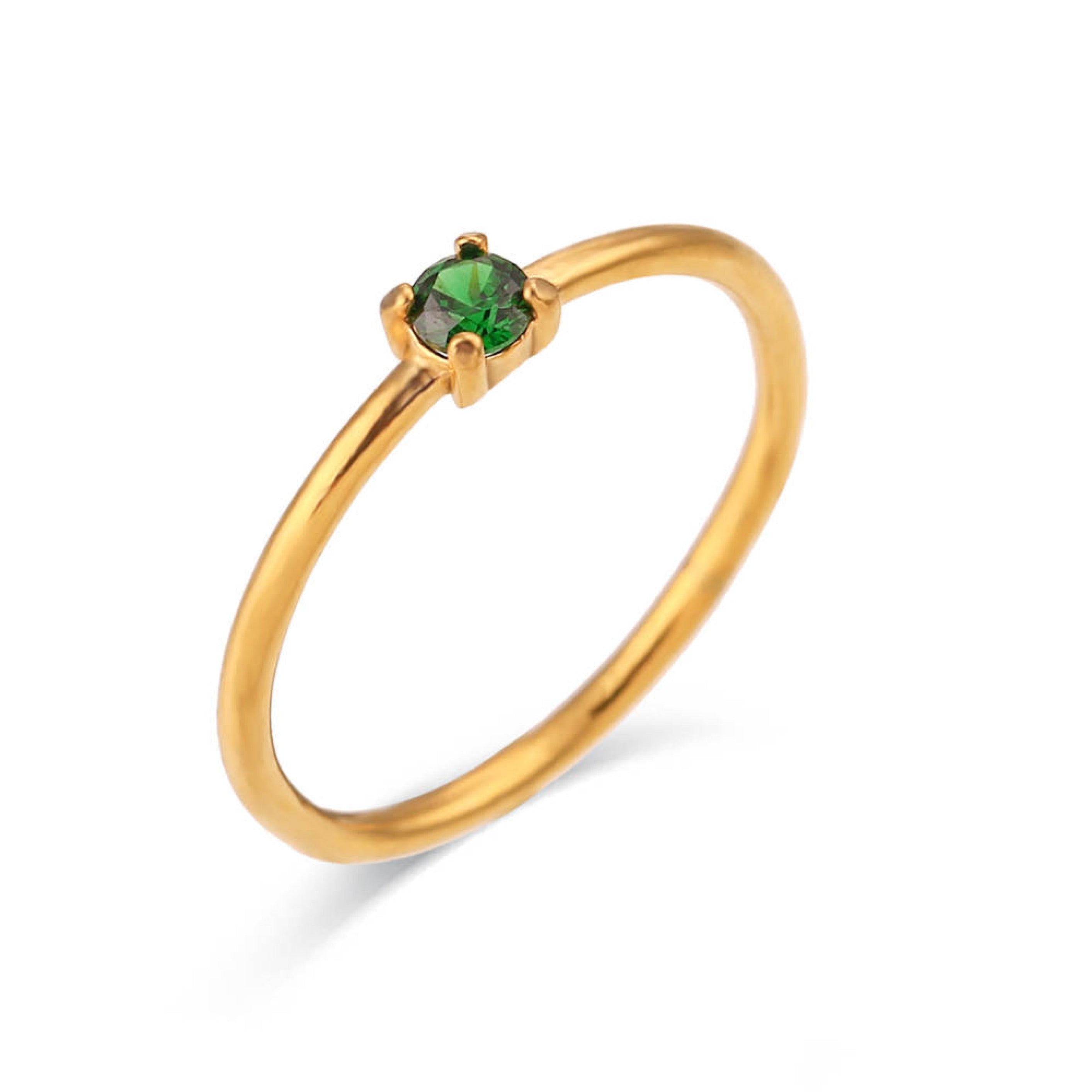 Dainty Birthstone Ring