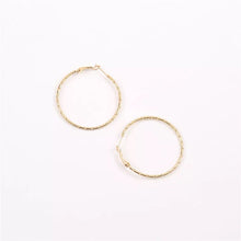 45 mm Golden Elaina Stainless Steel Hoop Earrings