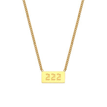 Angel Number Bar Necklace